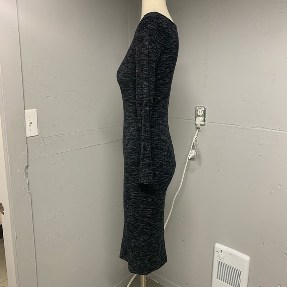 Bershka Long Sleeve Ribbed Dress Medium - Picture 3 of 7